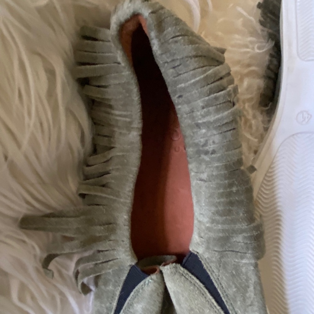 Fugue 41 11 Green Suede Evil Eye Beaded Shoe